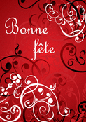F&ecirc;te &eacute;l&eacute;gante avec un fond en spirales